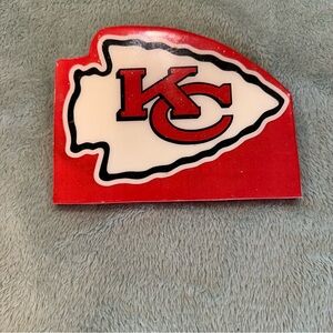 Kansas City Chiefs KC Arrowhead Wall Plaque Sign 7” x 5” Red White NFL